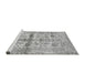 Sideview of Machine Washable Oriental Gray Traditional Rug, wshabs4743gry