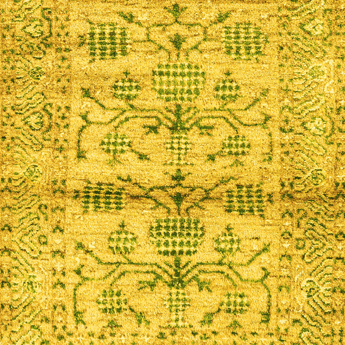 Oriental Yellow Traditional Rug, abs4743yw
