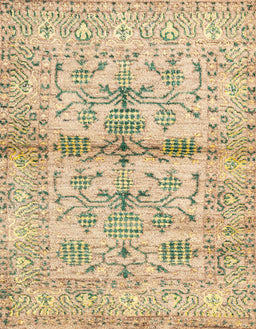 Abstract Brown Gold Oriental Rug, abs4743