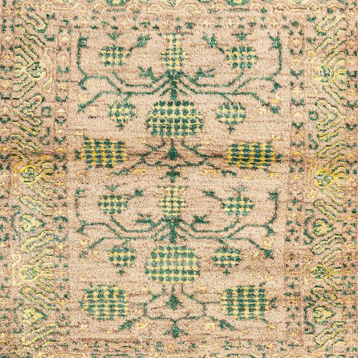 Machine Washable Abstract Brown Gold Rug, wshabs4743