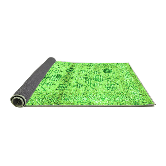 Sideview of Oriental Green Traditional Rug, abs4743grn