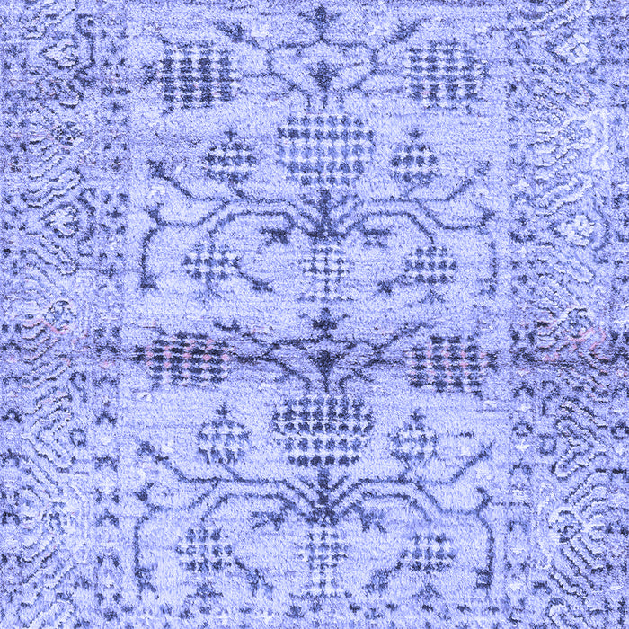 Machine Washable Oriental Blue Traditional Rug, wshabs4743blu