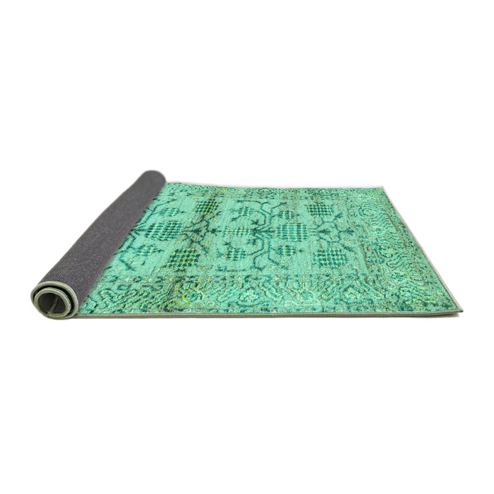 Sideview of Oriental Turquoise Traditional Rug, abs4743turq