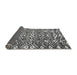 Sideview of Abstract Gray Modern Rug, abs4744gry