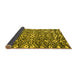 Sideview of Abstract Yellow Modern Rug, abs4744yw