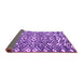 Sideview of Abstract Purple Modern Rug, abs4744pur