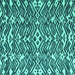 Square Machine Washable Abstract Turquoise Modern Area Rugs, wshabs4744turq