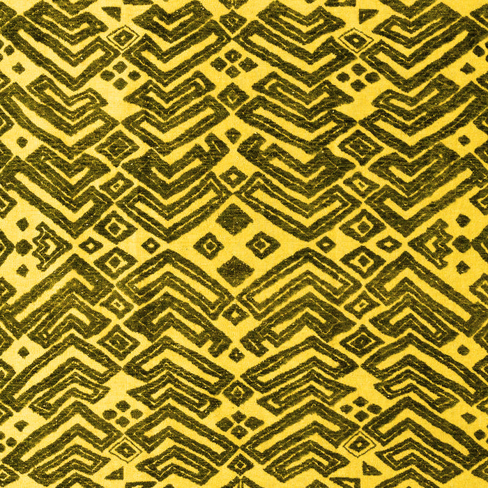Abstract Yellow Modern Rug, abs4744yw