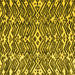 Square Abstract Yellow Modern Rug, abs4744yw