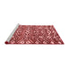 Modern Red Washable Rugs