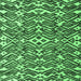 Square Machine Washable Abstract Emerald Green Modern Area Rugs, wshabs4744emgrn