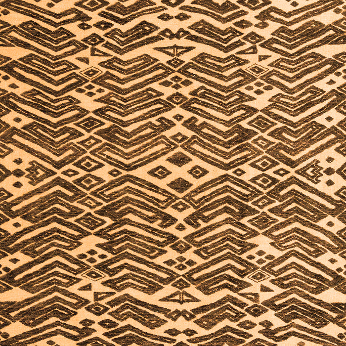 Square Abstract Orange Modern Rug, abs4744org