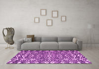 Machine Washable Abstract Pink Modern Rug, wshabs4744pnk