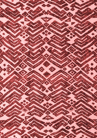 Abstract Red Modern Rug, abs4744red