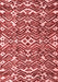 Abstract Red Modern Area Rugs