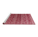 Sideview of Machine Washable Abstract Light Coral Pink Rug, wshabs4745