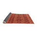 Sideview of Abstract Orange Modern Rug, abs4745org