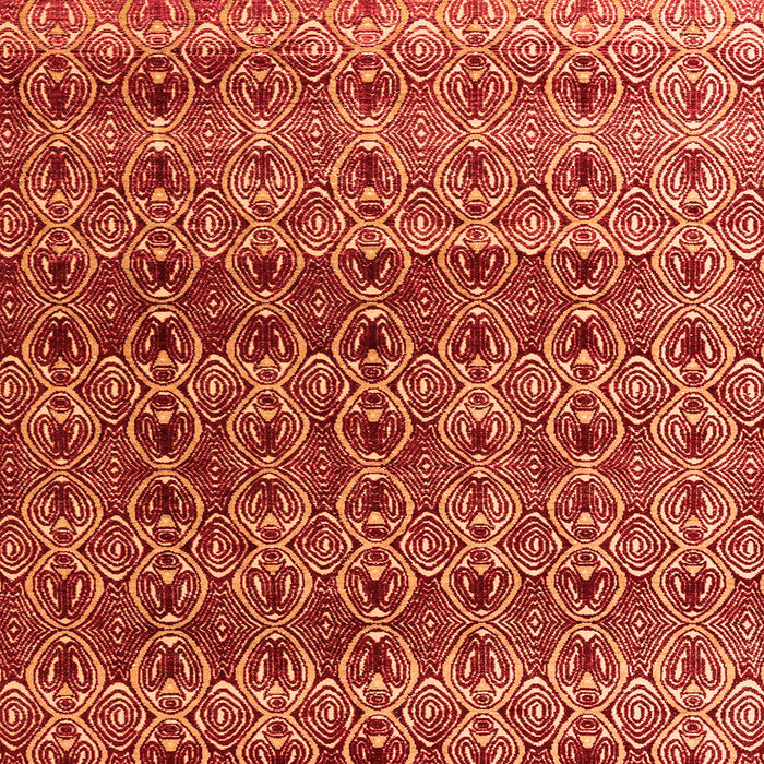 Square Machine Washable Abstract Orange Modern Area Rugs, wshabs4745org