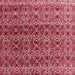 Square Abstract Light Coral Pink Modern Rug, abs4745