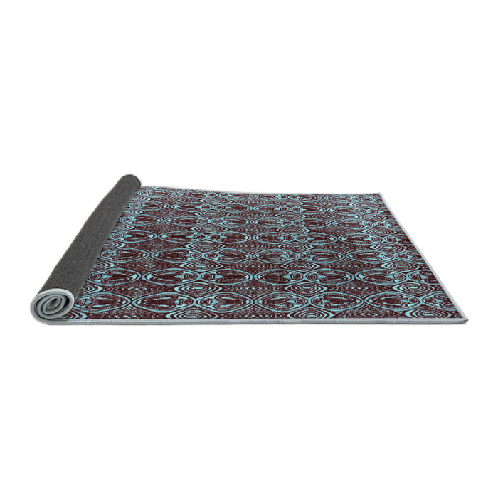 Sideview of Abstract Light Blue Modern Rug, abs4745lblu