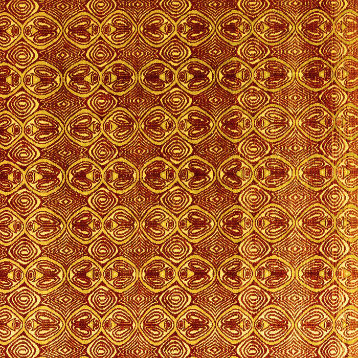 Square Abstract Yellow Modern Rug, abs4745yw