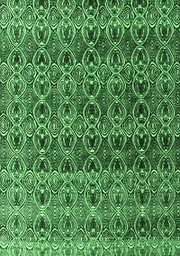 Abstract Emerald Green Modern Rug, abs4745emgrn