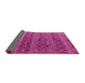 Sideview of Abstract Pink Modern Rug, abs4745pnk