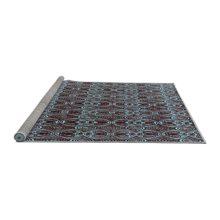 Sideview of Machine Washable Abstract Light Blue Modern Rug, wshabs4745lblu