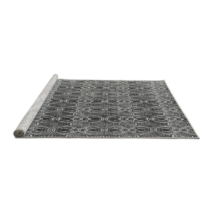 Sideview of Machine Washable Abstract Gray Modern Rug, wshabs4745gry
