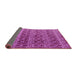 Sideview of Abstract Purple Modern Rug, abs4745pur