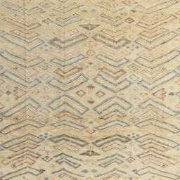 Square Machine Washable Abstract Brown Gold Rug, wshabs4746