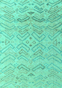 Solid Turquoise Modern Rug, abs4746turq