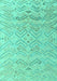 Solid Turquoise Modern Rug, abs4746turq