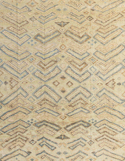 Machine Washable Abstract Brown Gold Rug, wshabs4746