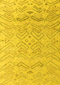 Solid Yellow Modern Rug, abs4746yw