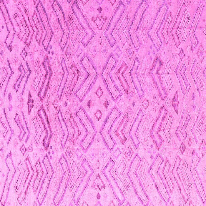Square Machine Washable Solid Pink Modern Rug, wshabs4746pnk
