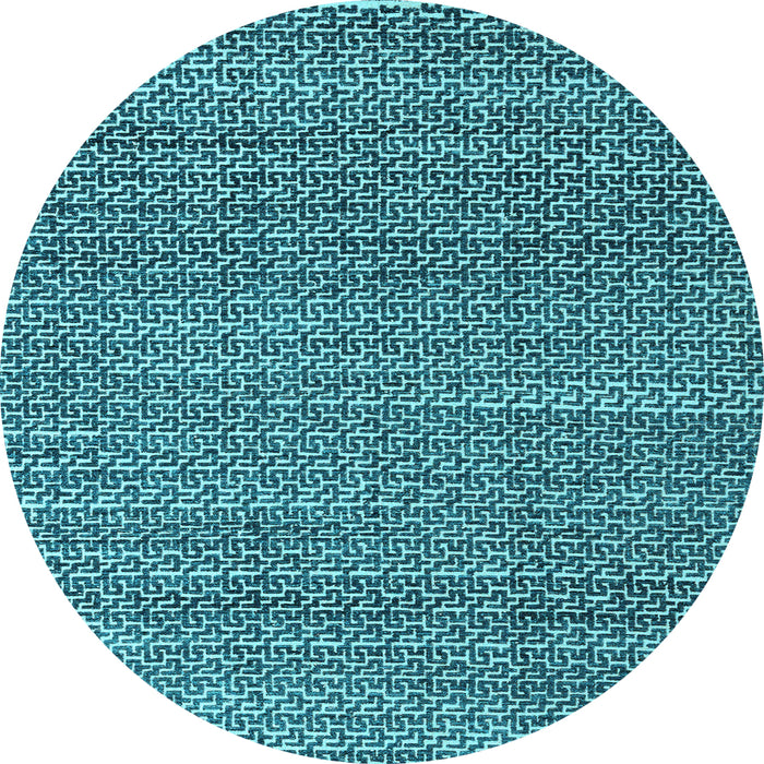 Round Machine Washable Abstract Light Blue Modern Rug, wshabs4747lblu