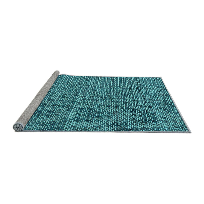 Sideview of Machine Washable Abstract Light Blue Modern Rug, wshabs4747lblu