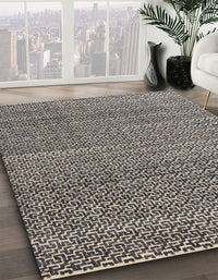 Abstract Tan Brown Modern Rug, abs4747