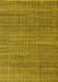 Machine Washable Abstract Yellow Modern Rug, wshabs4747yw