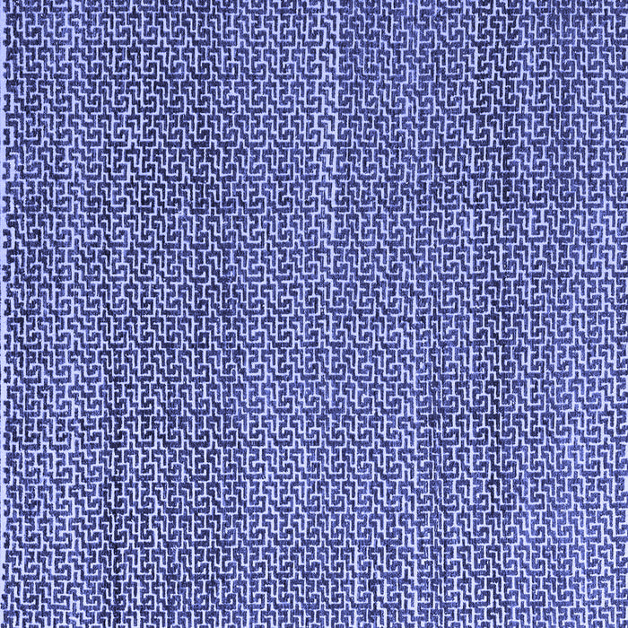 Square Abstract Blue Modern Rug, abs4747blu