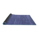 Sideview of Abstract Blue Modern Rug, abs4747blu