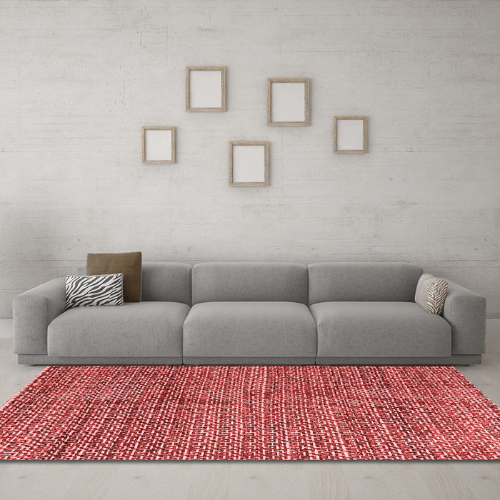 Modern Red Washable Rugs