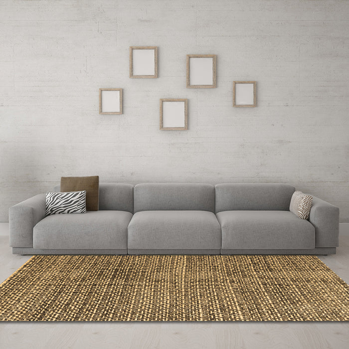 Machine Washable Abstract Brown Modern Rug in a Living Room,, wshabs4747brn