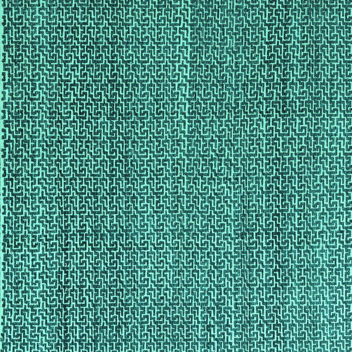 Square Abstract Turquoise Modern Rug, abs4747turq