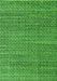 Machine Washable Abstract Green Modern Area Rugs, wshabs4747grn