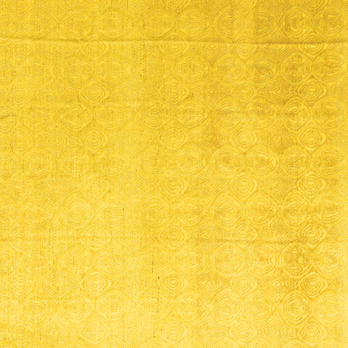 Square Abstract Yellow Modern Rug, abs4748yw