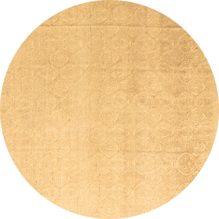 Round Machine Washable Abstract Brown Modern Rug, wshabs4748brn