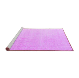 Sideview of Machine Washable Abstract Purple Modern Area Rugs, wshabs4748pur