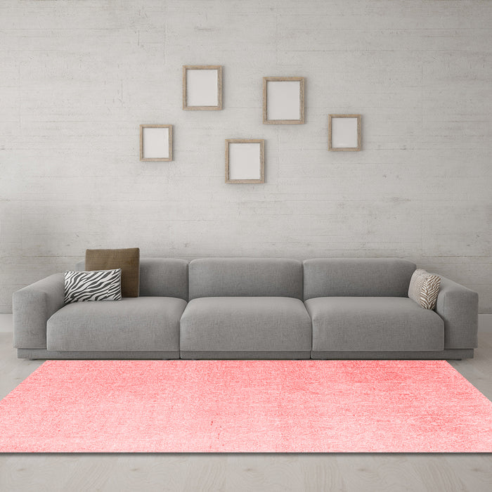 Modern Red Washable Rugs